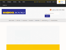 Tablet Screenshot of maqboolbooks.com